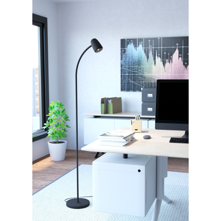 Eglo - Lámpara de pie 1xE14/18W/230V negra