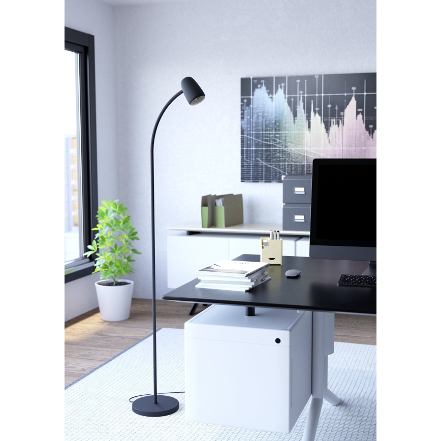 Eglo - Lámpara de pie 1xE14/18W/230V negra