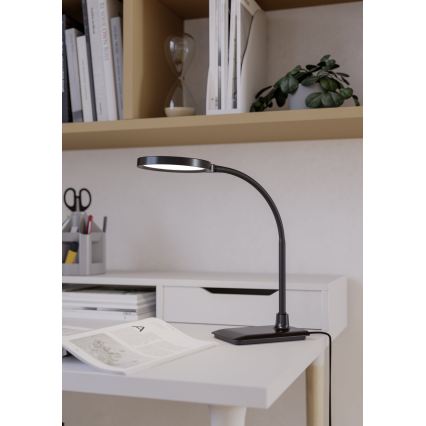 Eglo - Lámpara de mesa LED regulable y flexible LED/5,5W/230V 2700/4000/6500K negra