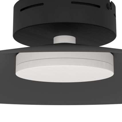 Eglo - Luminaria de techo LED RGBW regulable, 15,5W/230V, 2700-6500K, Ø 45 cm, negra