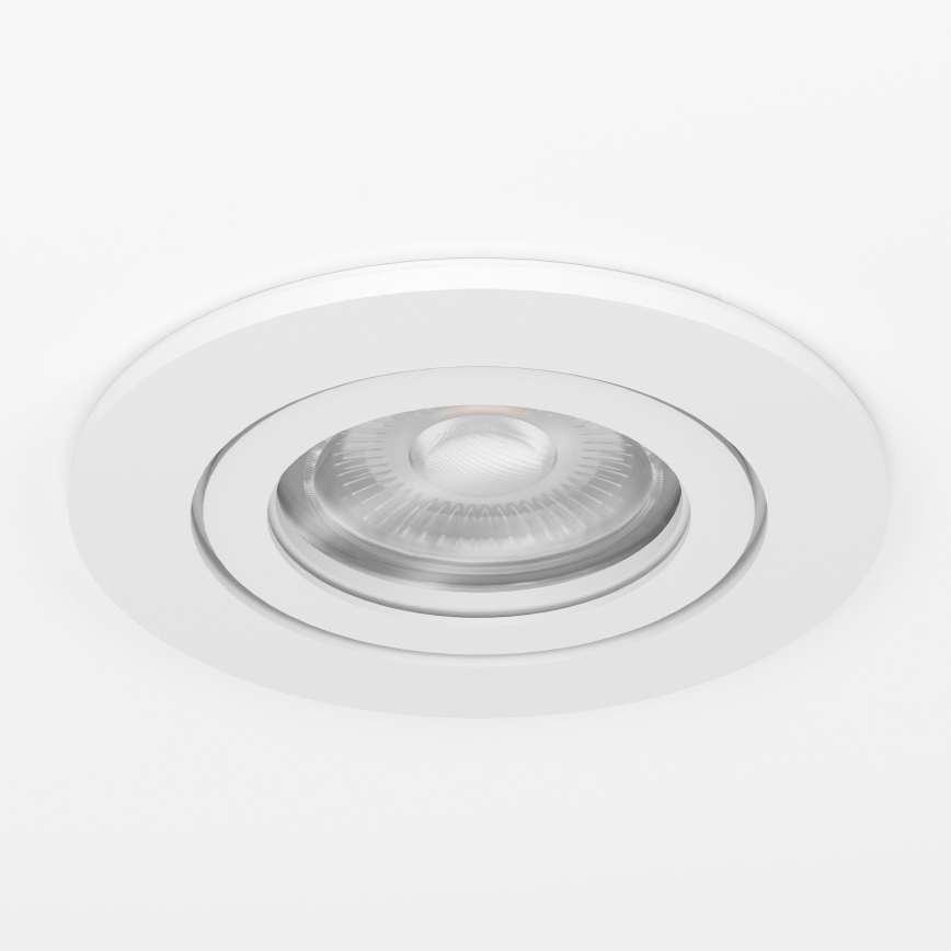 Eglo - Lámpara empotrable LED para baño 1xGU10/4,5W/230V IP44 blanca