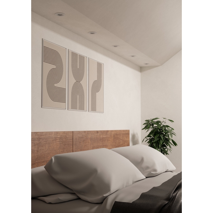 Eglo - Foco empotrado LED 1xGU10/4,5W/230V blanco