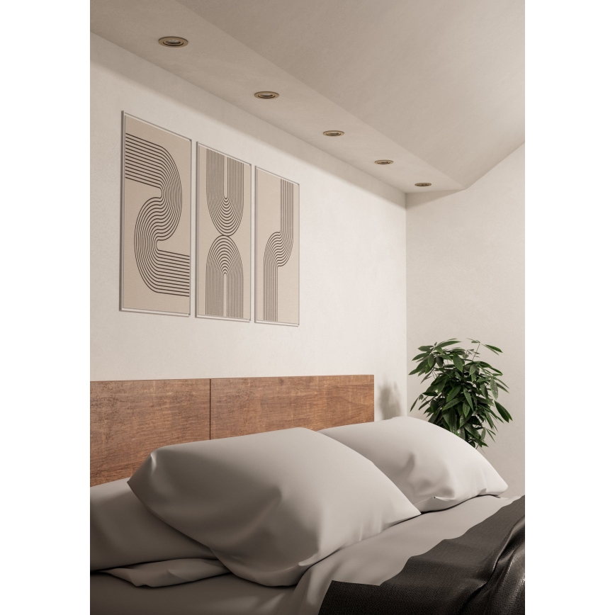 Eglo - LED foco empotrable de techo 1xGU10/4,5W/230V cromo mate