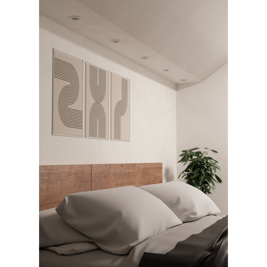 Eglo - Foco empotrable LED 1xGU10/4,5W/230V blanco