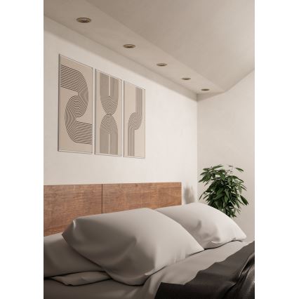 Eglo - Foco empotrado LED 1xGU10/4,5W/230V, cromo mate