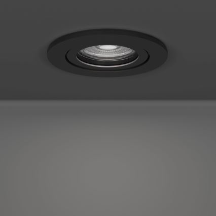 Eglo - Juego de 3 focos empotrados LED/4,8W/230V 2700/4000/6500K negro