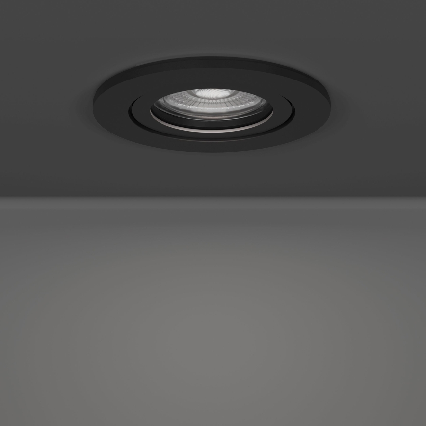 Eglo - Juego de 3 focos empotrados LED/4,8W/230V 2700/4000/6500K negro