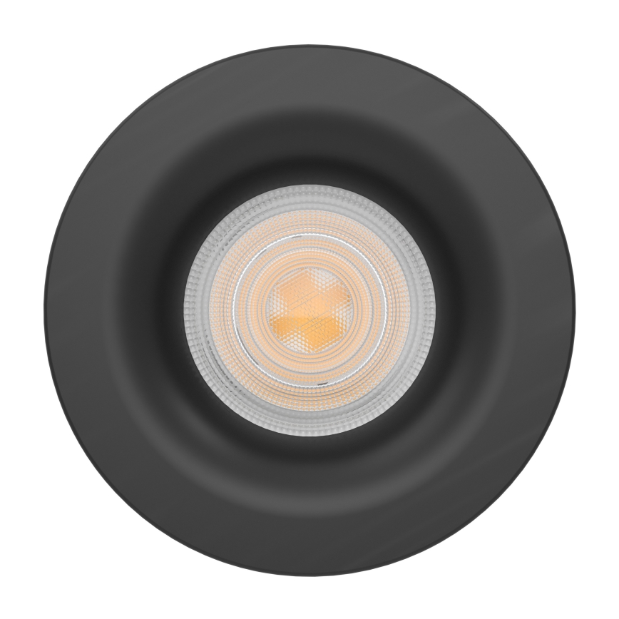 Eglo - Luminaria empotrada LED para baño LED/4,9W/230V 2700/4000/6500K Ø 8,8 cm IP65 negra