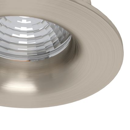 Eglo - Juego de 3 downlights empotrables LED regulables LED/4,8W/230V Ø 8,8 cm cromo mate