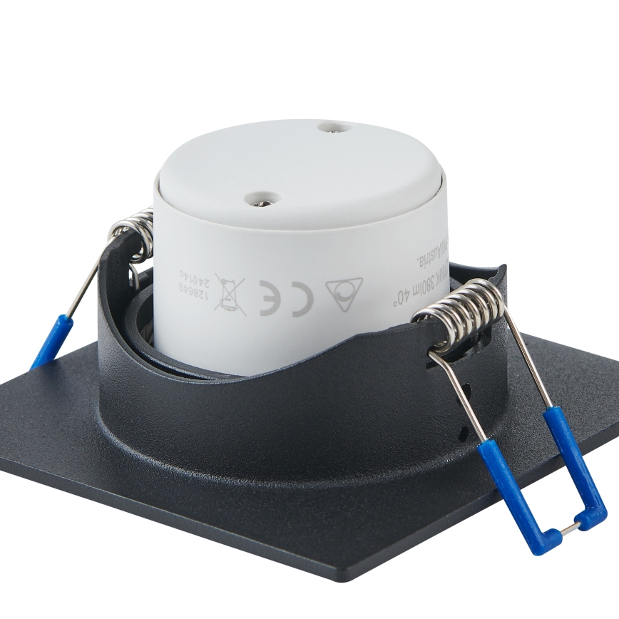 Eglo - Set de 3 luminarias empotrables LED regulables LED/4,8W/230V 8,8x8,8 cm negro