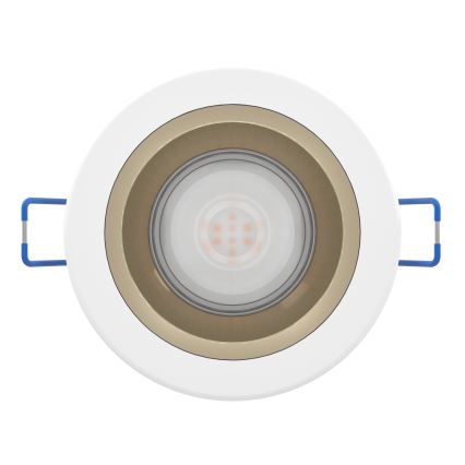 Eglo - Luminaria empotrable LED regulable para baño LED/4,8W/230V 2700/4000/6500K IP44 blanco/dorado