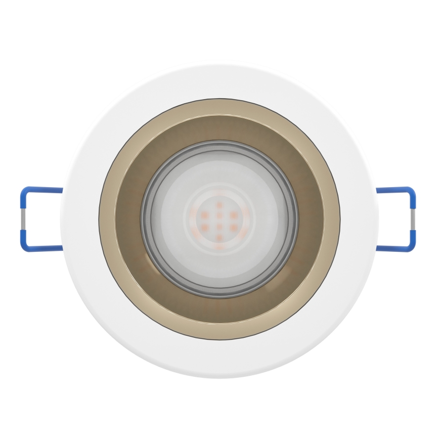 Eglo - Luminaria empotrable LED regulable para baño LED/4,8W/230V 2700/4000/6500K IP44 blanco/dorado