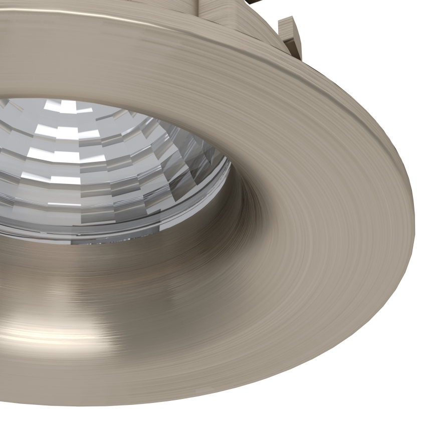 Eglo - Set de 3 focos empotrables LED regulables LED/6,4W/230V Ø 8,8 cm cromo mate