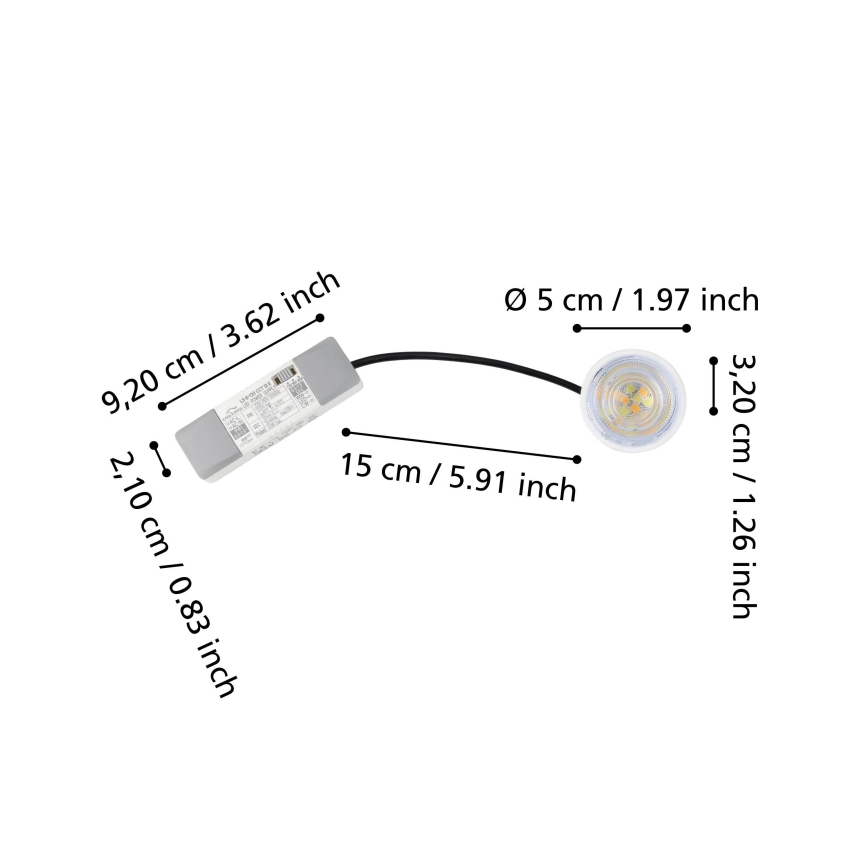 Eglo - Módulo LED para exterior LED/4,9W/230V 2700/4000/6500K IP65