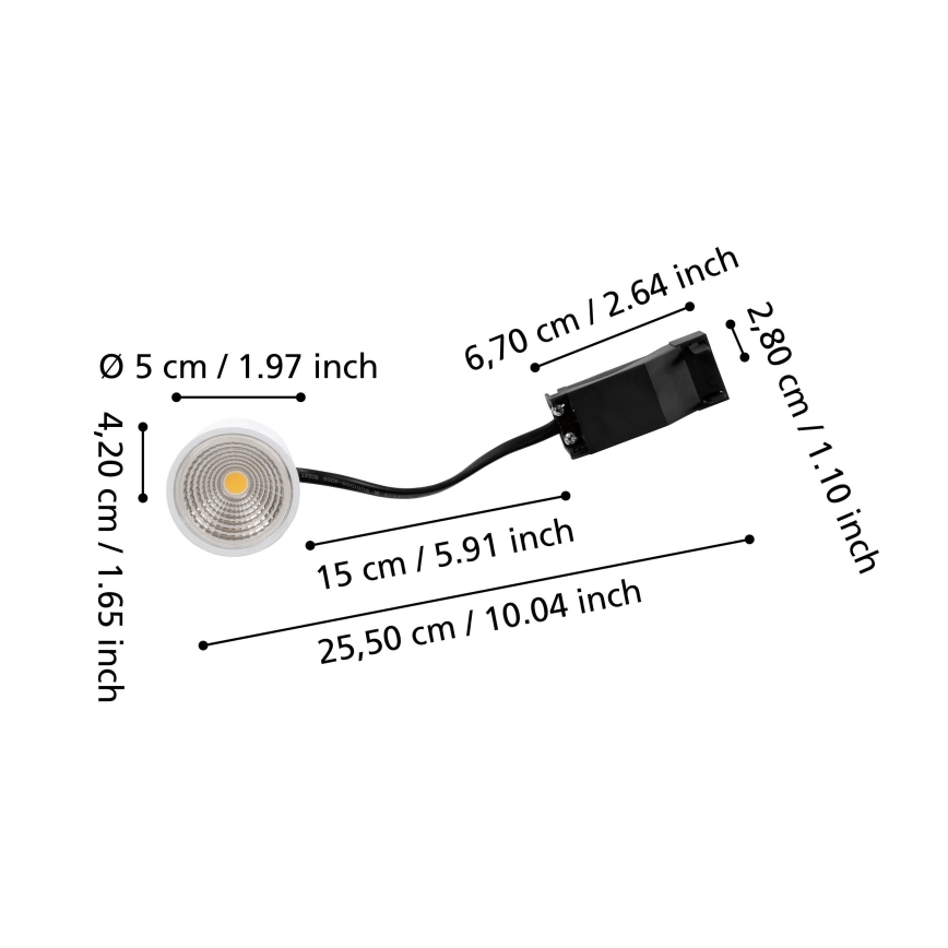 Eglo - Módulo LED regulable LED/6,4W/230V 4000K