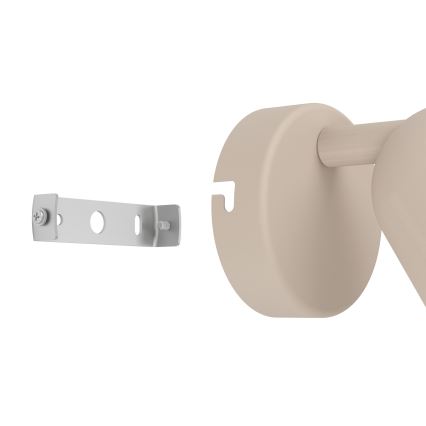 Eglo - Aplique de pared orientable 1x GU10/5W/230V beige