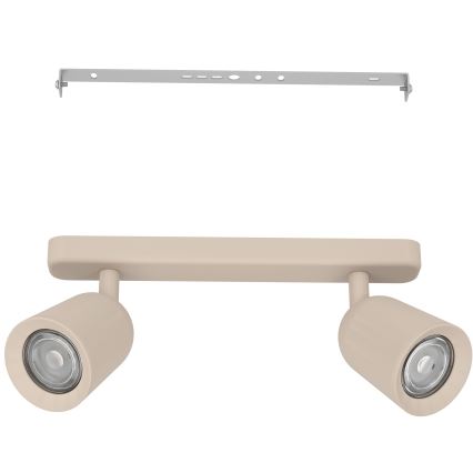 Eglo - Foco orientable 2xGU10/10W/230V beige