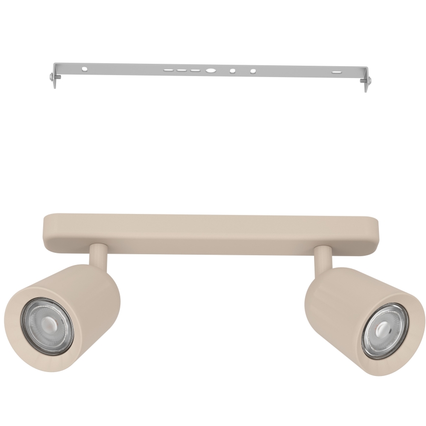 Eglo - Foco orientable 2xGU10/10W/230V beige