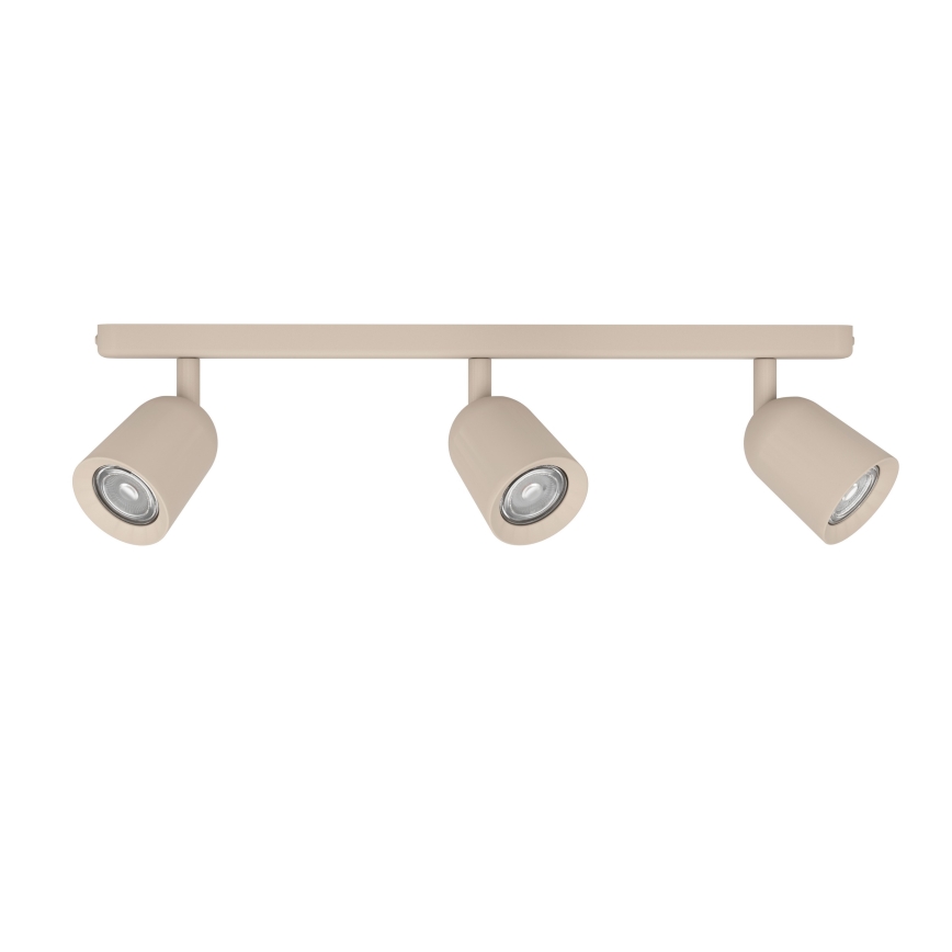 Eglo - Luminaria de focos 3xGU10/10W/230V beige