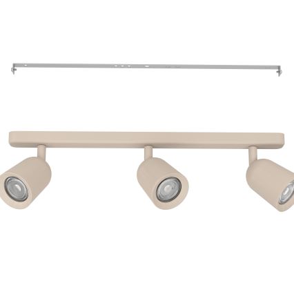 Eglo - Luminaria de focos 3xGU10/10W/230V beige
