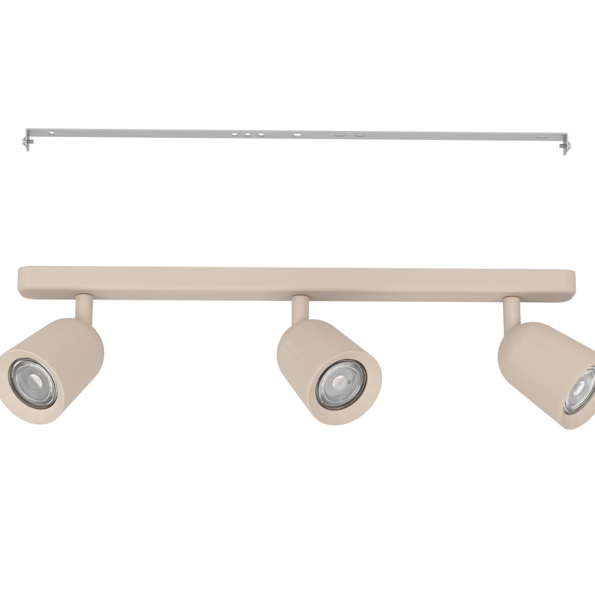 Eglo - Luminaria de focos 3xGU10/10W/230V beige
