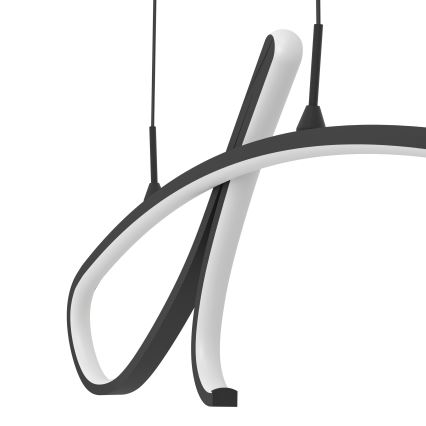 Eglo - Lámpara colgante LED con cable LED/20W/230V 2700/4000/6500K negra