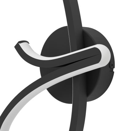 Eglo - Aplique de pared LED 12W/230V 2700/4000/6500K negro