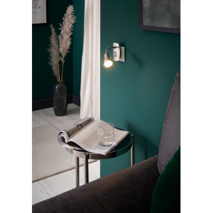 Eglo - Lámpara LED para enchufe 1xGU10/2,8W/230V cromo mate