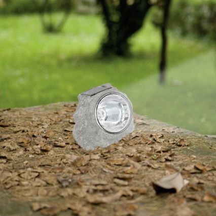 Eglo 90494 - Iluminación solar piedra 4xLED/0,06W/1xAA IP44
