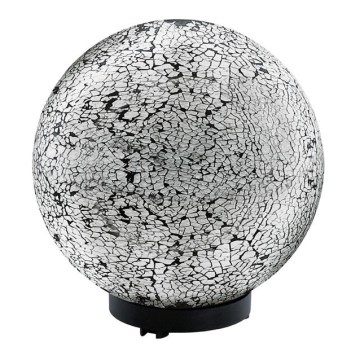 EGLO 91638 - Lámpara exterior TERRALUNA 1 1xE27/18W negro / blanco IP44