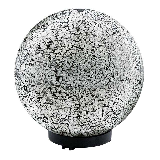 EGLO 91638 - Lámpara exterior TERRALUNA 1 1xE27/18W negro / blanco IP44