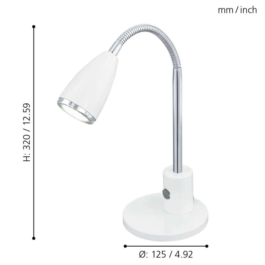 Eglo - Lámpara de mesa 1xGU10/3W/230V