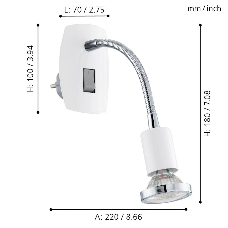 Eglo - Foco LED 1xGU10/2,5W LED