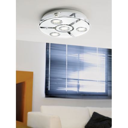 EGLO 93107 - Plafón LED CABO 4xGU10/3W LED