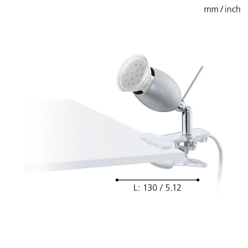 Eglo - Lámpara LED con clip 1xGU10/3W/230V