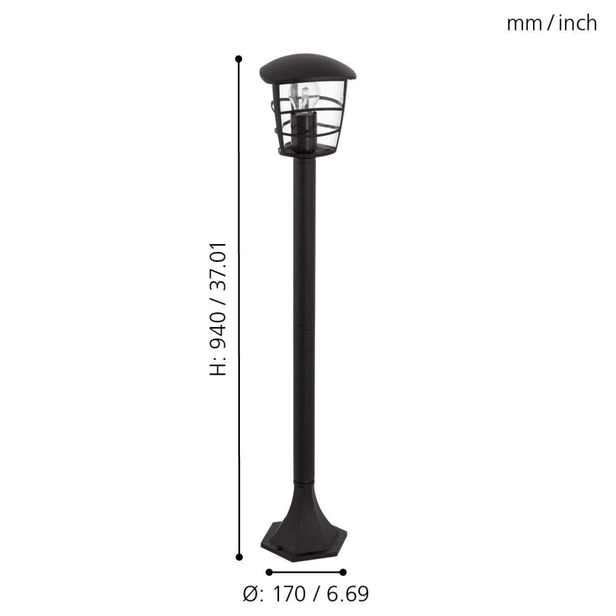 Eglo - LED Lámpara exterior E27/8,5W/230V IP44