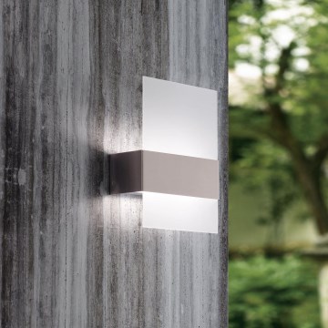 Eglo 93438 - Iluminación exterior LED NADELA 2xLED/2,5W/230V IP44