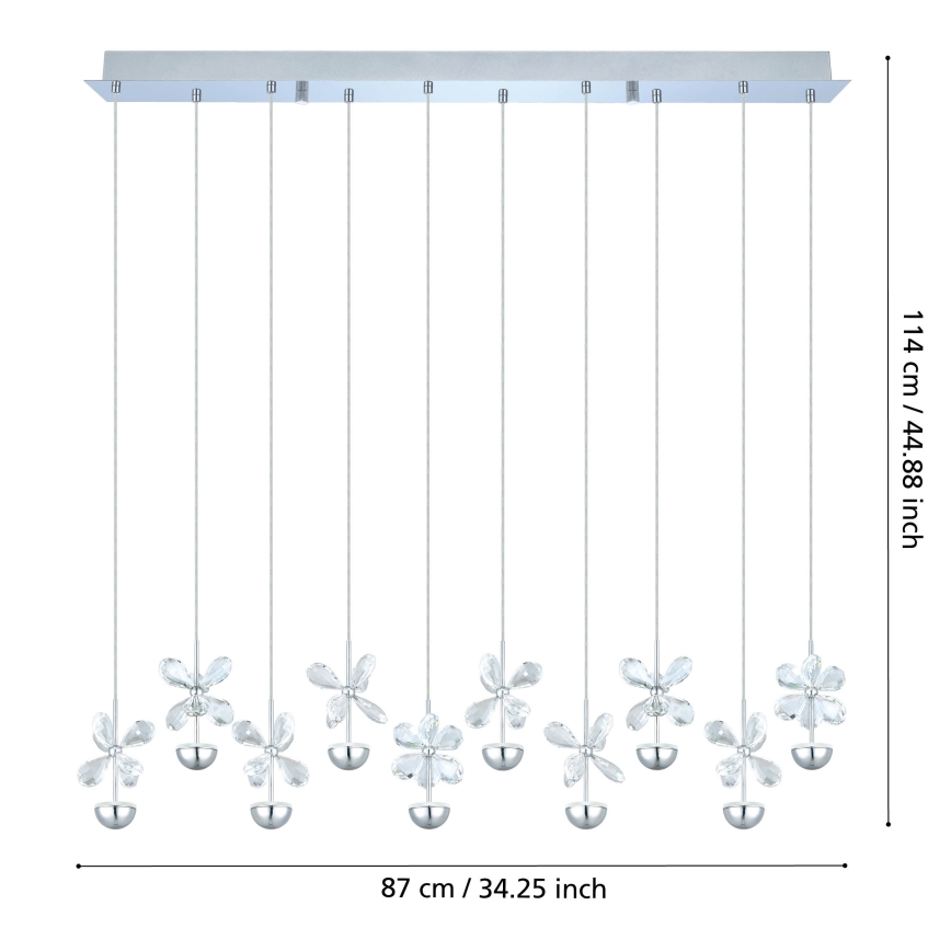 Eglo - Lámpara colgante LED sobre cable LED/25W/230V