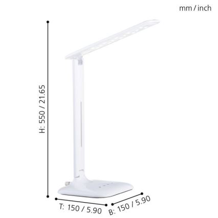 Eglo -  Lámpara de mesa LED/2.9W/230V