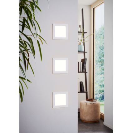 Eglo 94061 - Luminaria empotrada LED FUEVA 1 LED/10,95W/230V 17x17 cm