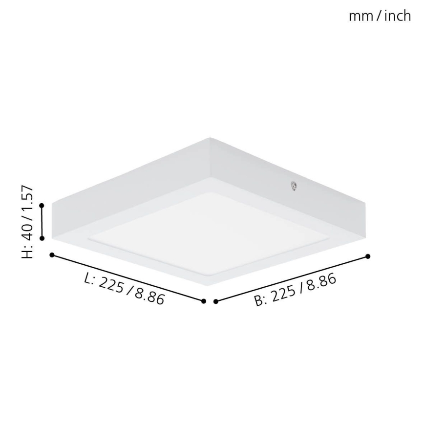 Eglo 94077 - Plafón LED FUEVA 1 LED/16,47W/230V
