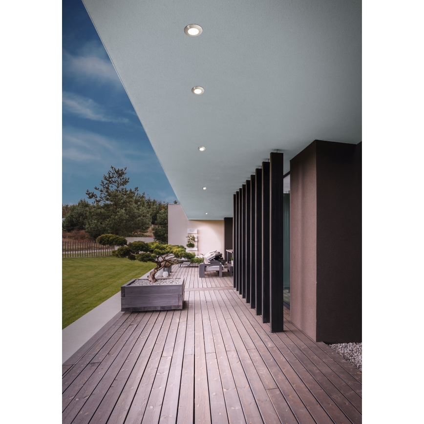 Eglo 94092 - Luminaria empotrada de techo LED para baño MARGO 1xGU10/5W/230V IP65