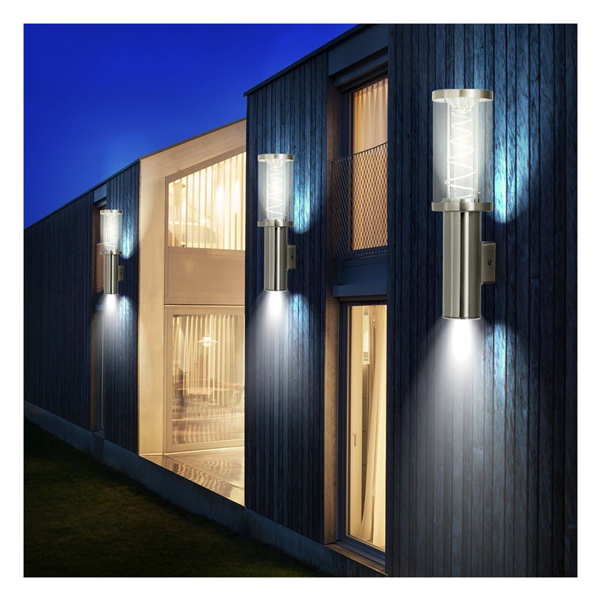 Eglo 94095 - Aplique de pared LED para exterior TRONO 2xGU10/5W/230V IP44