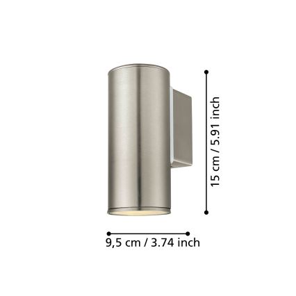 Eglo - Iluminación LED exterior 1xGU10/3W/230V IP44