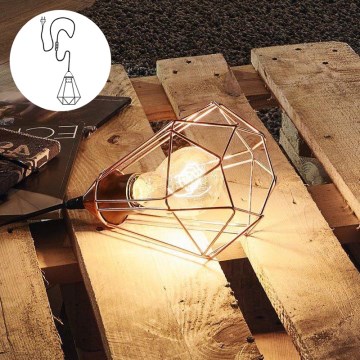 Eglo 94197 - Lámpara de sobremesa enchufable TARBES 1xE27/60W/230V