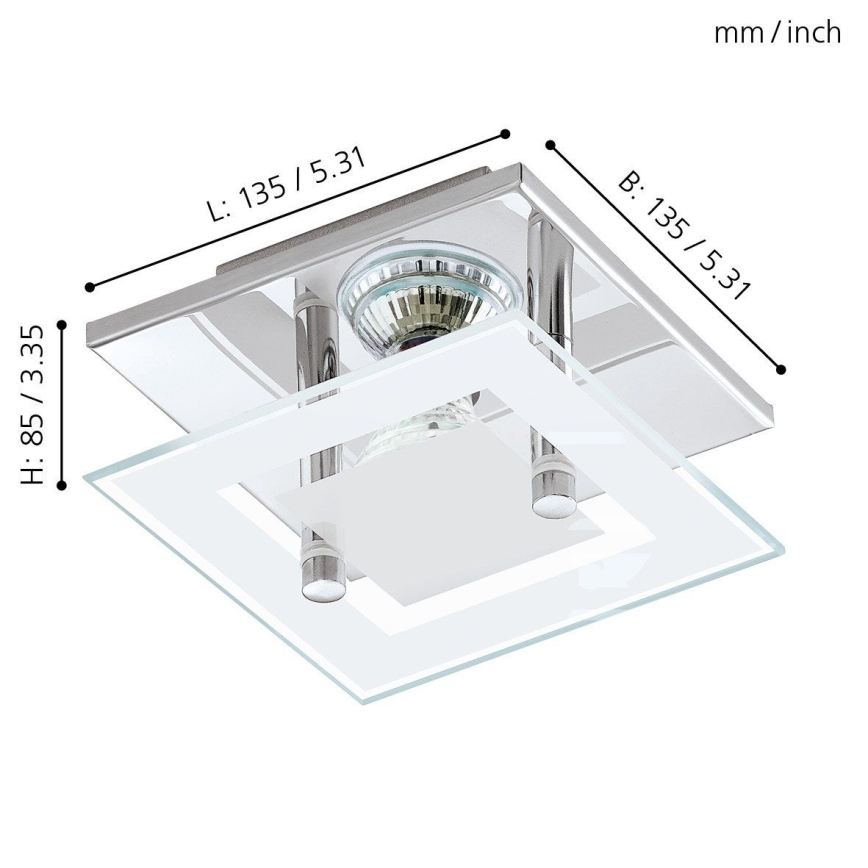 Eglo - Plafón LED 1xGU10-LED/3W/230V