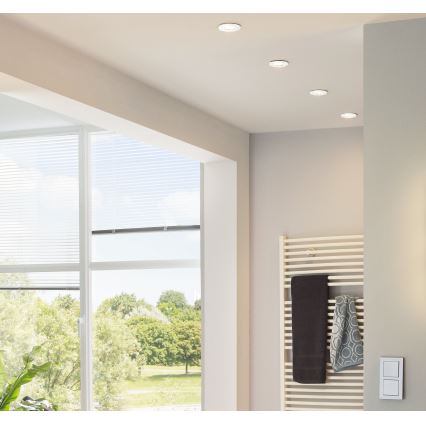 Eglo - Juego de 3 luminarias empotrables LED PENETO 1xGU10-LED/3W/230V