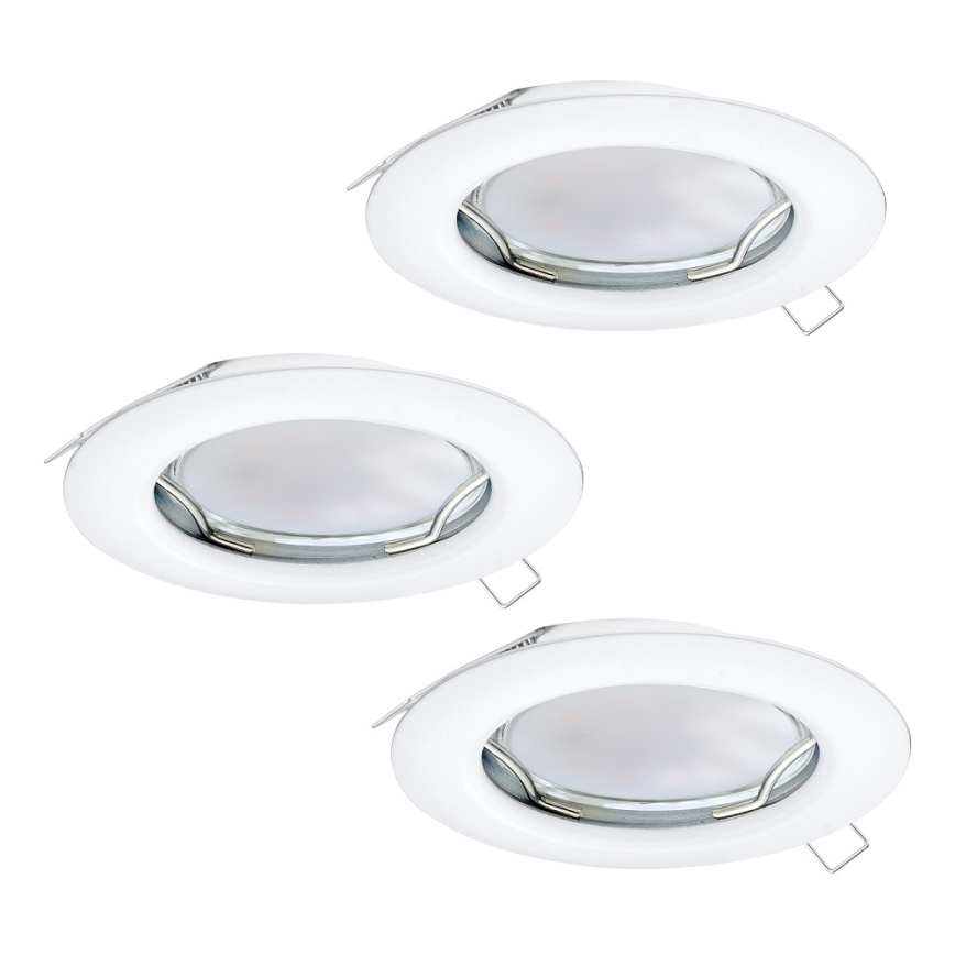 Eglo - SET 3x Iluminación LED empotrada de techo PENETO 3xGU10-LED/3W/230V
