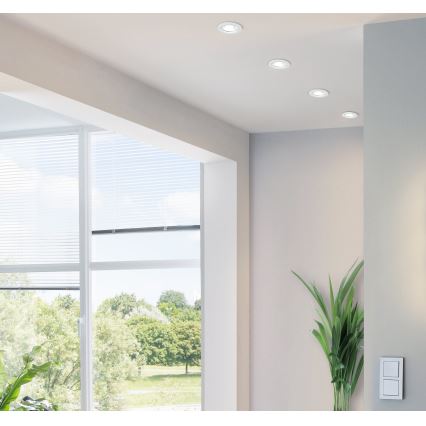 Eglo - Iluminación LED empotrada de techo 1xGU10-LED/5W/230V