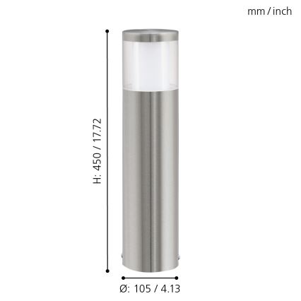 Eglo - Iluminación LED exterior 1xLED/3,7W/230V IP44